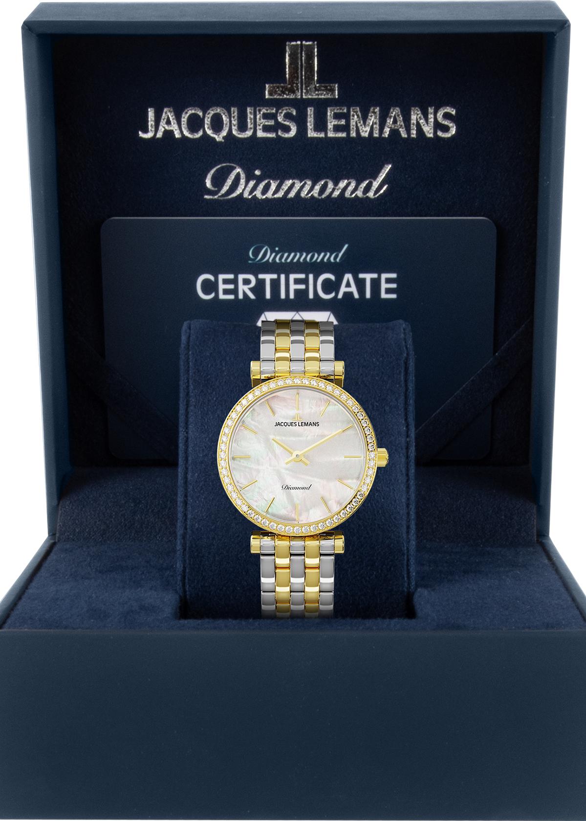 Jacques Lemans Milano Diamond D-13B Damenarmbanduhr Jacques Lemans Milano Diamond D-13B Damenarmbanduhr