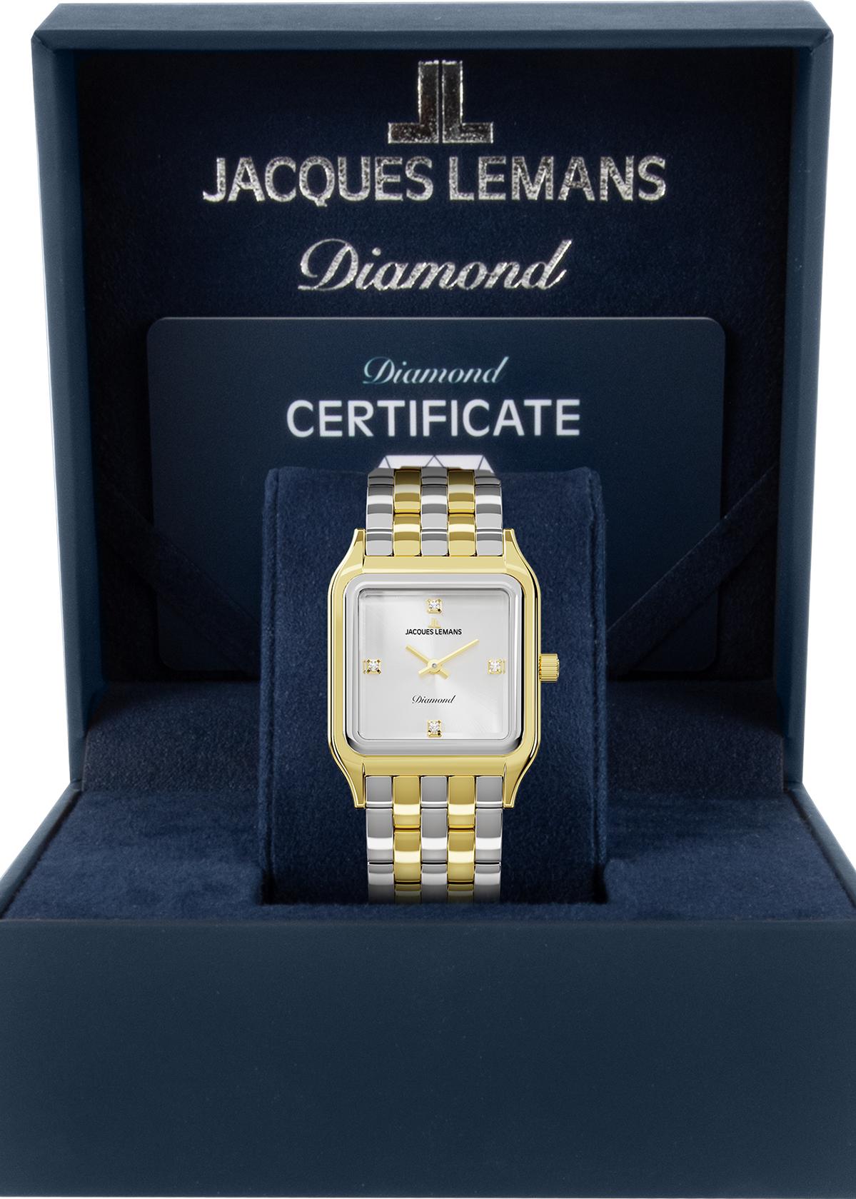 Jacques Lemans Antwerpen Diamond D-14B Damenarmbanduhr Jacques Lemans Antwerpen Diamond D-14B Damenarmbanduhr