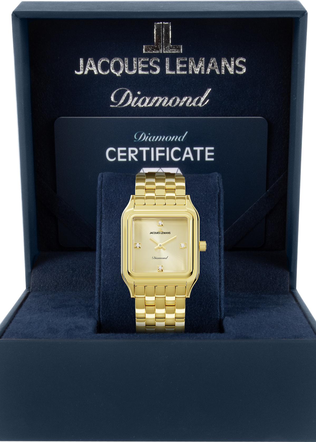 Jacques Lemans Antwerpen Diamond D-14C Dames armbandhorloge Jacques Lemans Antwerpen Diamond D-14C Dames armbandhorloge