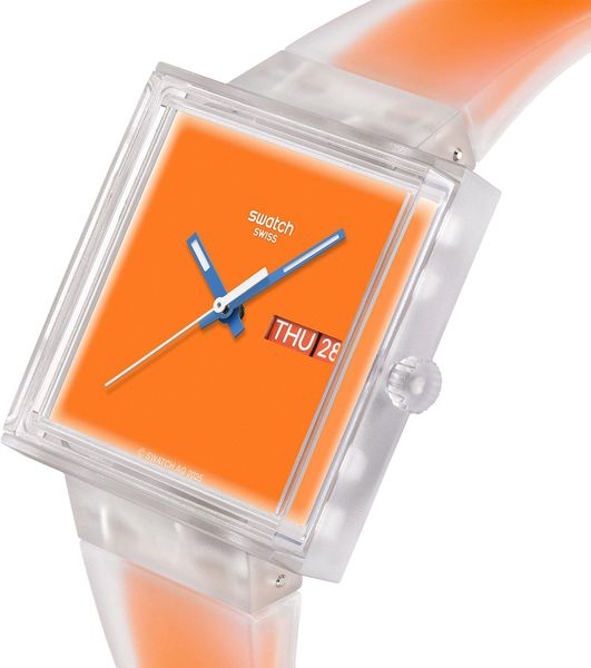 Swatch WHAT IF...SEE THRU ORANGE? SO38K704 Orologio unisex Swatch WHAT IF...SEE THRU ORANGE? SO38K704 Orologio unisex