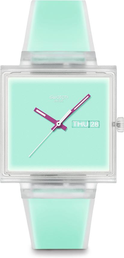 Swatch WHAT IF...SEE THRU MINT? SO38K702 Orologio unisex Swatch WHAT IF...SEE THRU MINT? SO38K702 Orologio unisex