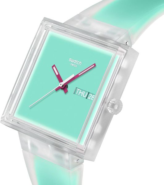Swatch WHAT IF...SEE THRU MINT? SO38K702 Orologio unisex Swatch WHAT IF...SEE THRU MINT? SO38K702 Orologio unisex