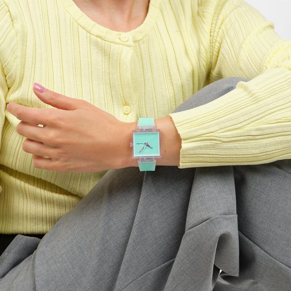 Swatch WHAT IF...SEE THRU MINT? SO38K702 Orologio unisex Swatch WHAT IF...SEE THRU MINT? SO38K702 Orologio unisex
