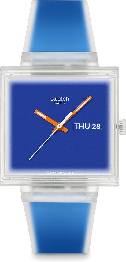 Swatch WHAT IF...SEE THRU BLUE? SO38K701 Orologio unisex Swatch WHAT IF...SEE THRU BLUE? SO38K701 Orologio unisex