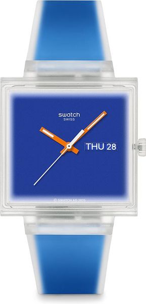 Swatch WHAT IF...SEE THRU BLUE? SO38K701 Unisex