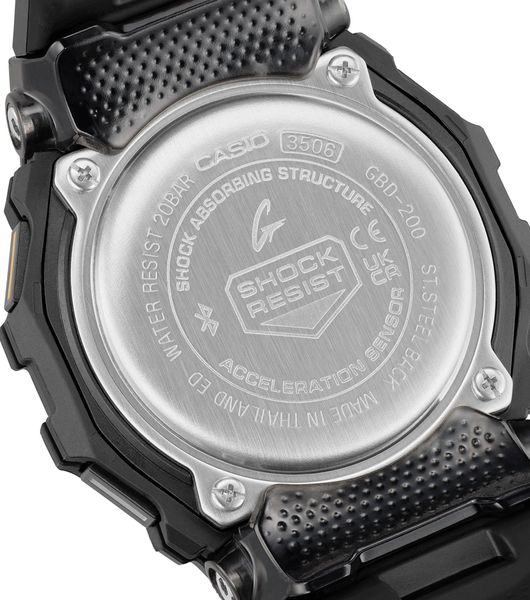 Casio G-Shock Squad GBD-200-1A1ER Digitaluhr für Herren Bluetooth-Technologie Casio G-Shock Squad GBD-200-1A1ER Digitaluhr für Herren Bluetooth-Technologie
