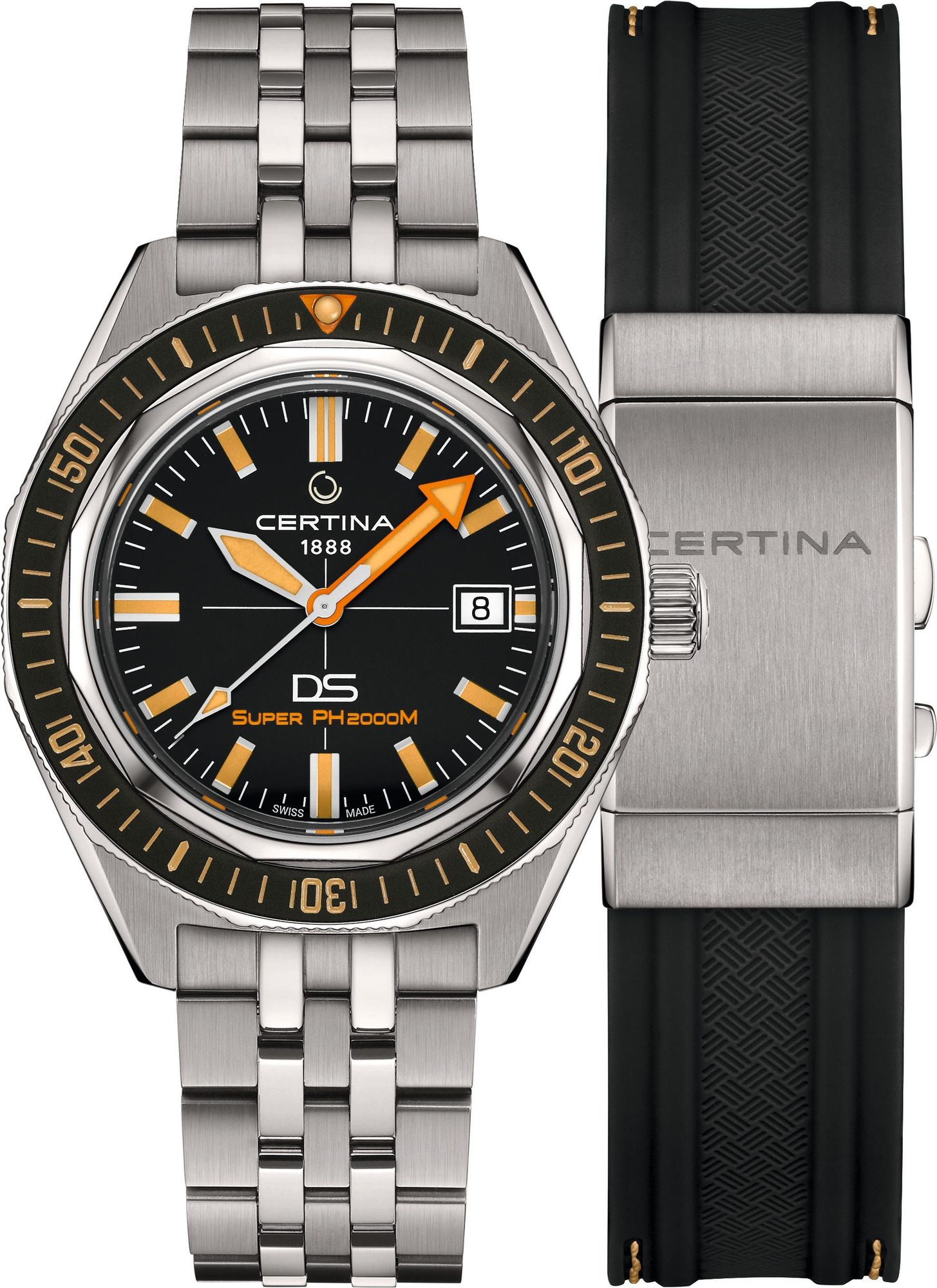 Certina DS SUPER PH 2000M C050.607.44.051.02 Automatisch horloge voor heren Duikhorloge Certina DS SUPER PH 2000M C050.607.44.051.02 Automatisch horloge voor heren Duikhorloge