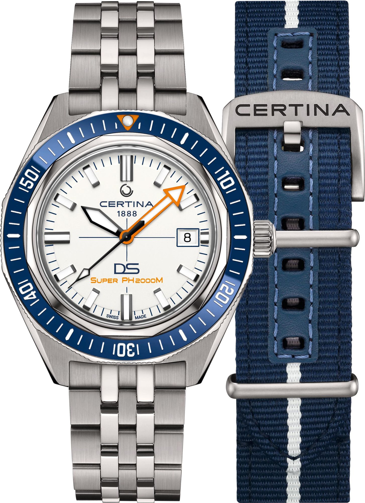 Certina DS SUPER PH 2000M C050.607.44.011.02 Automatisch horloge voor heren Duikhorloge Certina DS SUPER PH 2000M C050.607.44.011.02 Automatisch horloge voor heren Duikhorloge