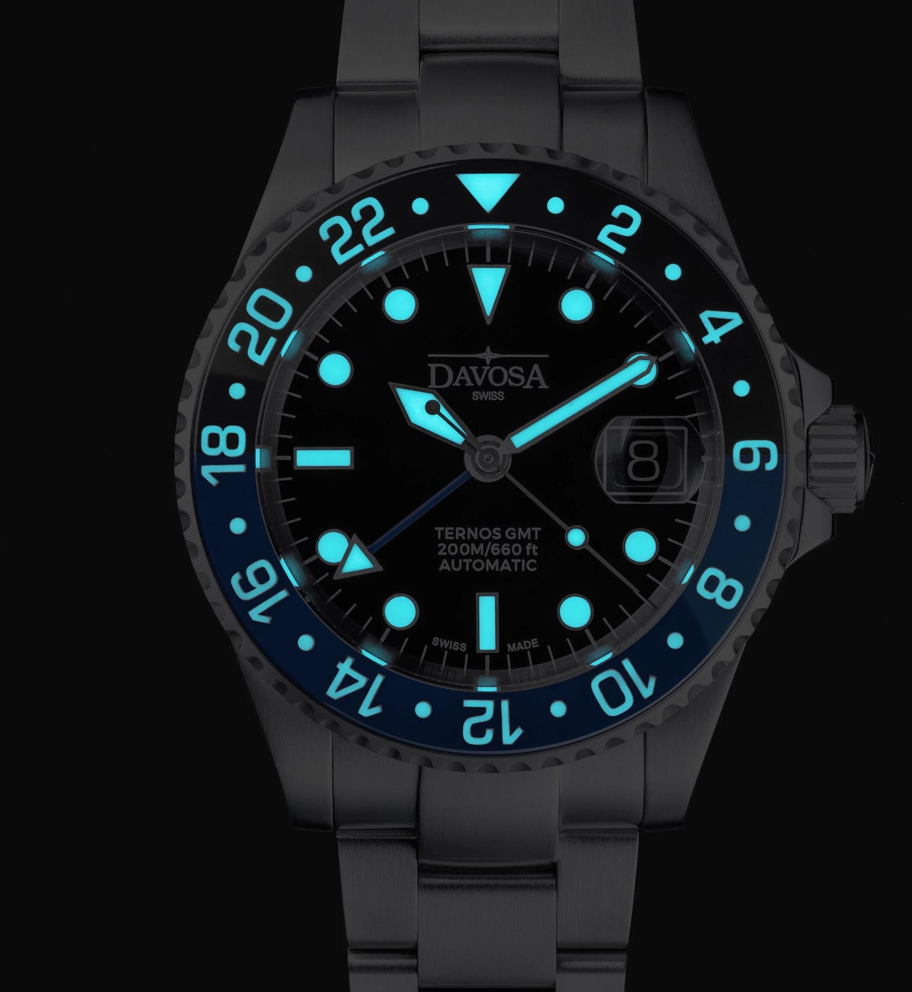 Davosa TERNOS DIVER GMT 16156440 Automatisch horloge voor heren Davosa TERNOS DIVER GMT 16156440 Automatisch horloge voor heren