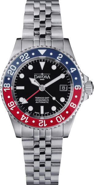 Davosa TERNOS DIVER GMT 16156306 Orologio automatico uomo Orologio da immersione Davosa TERNOS DIVER GMT 16156306 Orologio automatico uomo Orologio da immersione