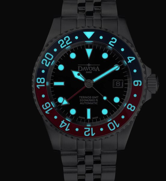 Davosa TERNOS DIVER GMT 16156306 Orologio automatico uomo Orologio da immersione Davosa TERNOS DIVER GMT 16156306 Orologio automatico uomo Orologio da immersione