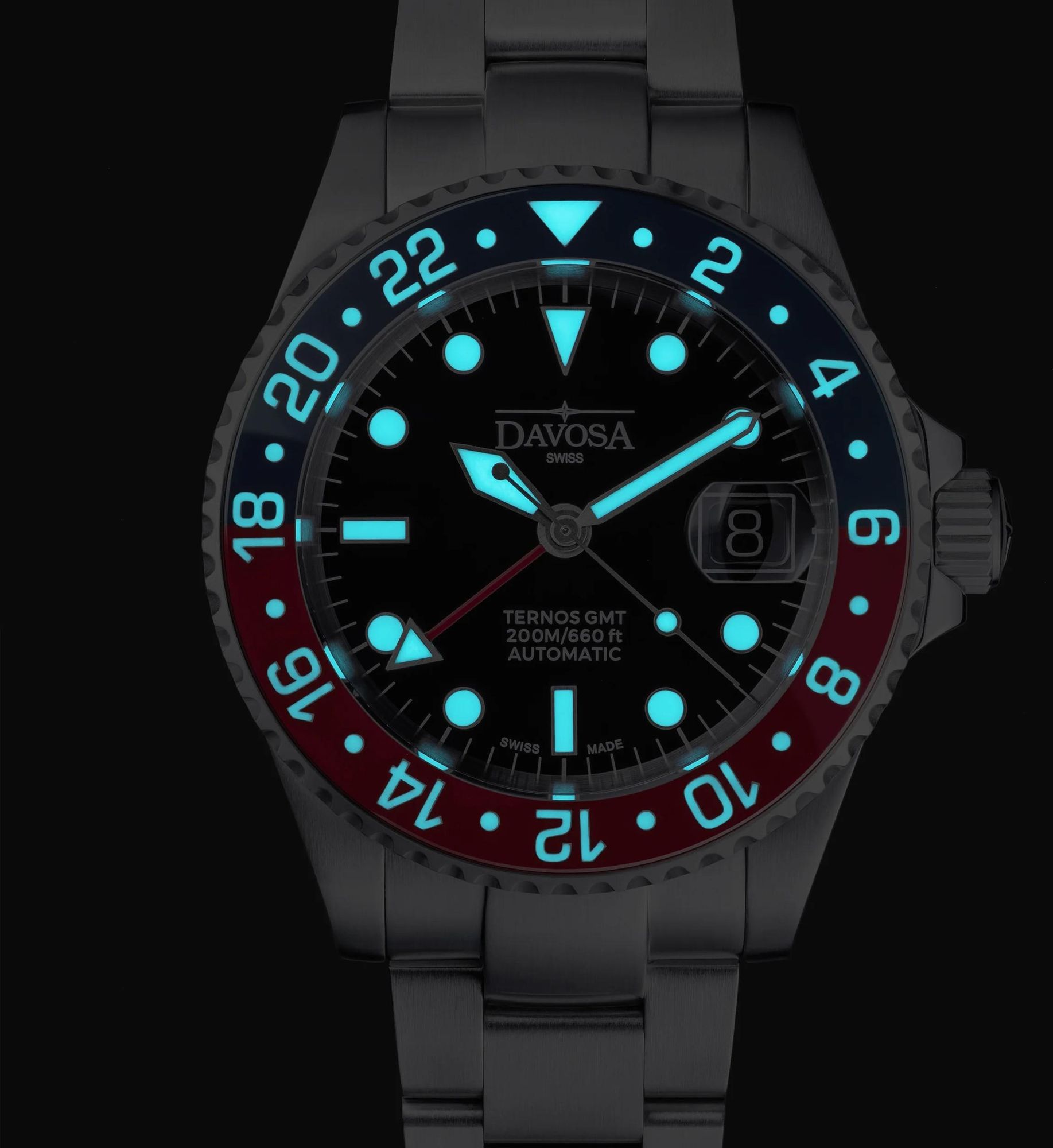 Davosa TERNOS DIVER GMT 16156460 Automatisch horloge voor heren Davosa TERNOS DIVER GMT 16156460 Automatisch horloge voor heren