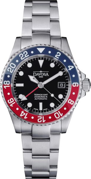 Davosa TERNOS DIVER GMT 16156360 Orologio automatico uomo Orologio da immersione Davosa TERNOS DIVER GMT 16156360 Orologio automatico uomo Orologio da immersione