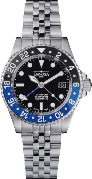Davosa TERNOS DIVER GMT 16156304 Orologio automatico uomo Orologio da immersione Davosa TERNOS DIVER GMT 16156304 Orologio automatico uomo Orologio da immersione