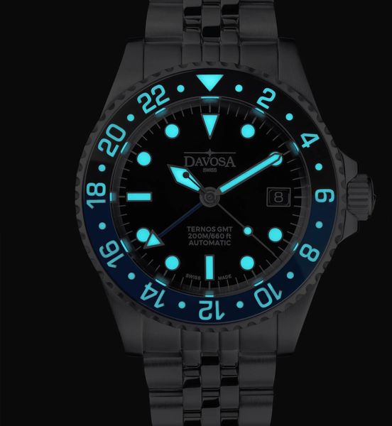 Davosa TERNOS DIVER GMT 16156304 Orologio automatico uomo Orologio da immersione Davosa TERNOS DIVER GMT 16156304 Orologio automatico uomo Orologio da immersione