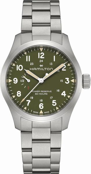 Hamilton Khaki Field Mechanical Power Reserve H69509160 Reloj Automático para hombres Reserve de marcha de 80 horas Hamilton Khaki Field Mechanical Power Reserve H69509160 Reloj Automático para hombres Reserve de marcha de 80 horas