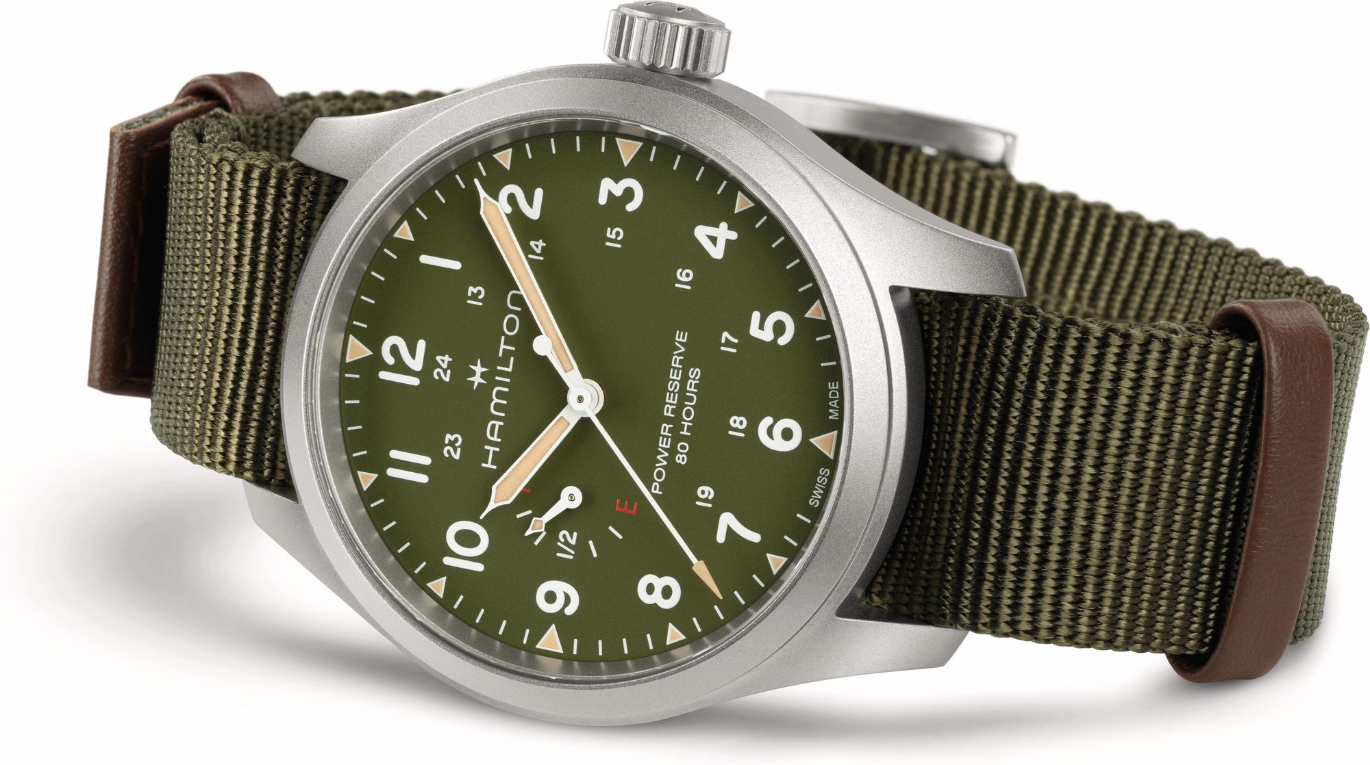 Hamilton Khaki Field Mechanical Power Reserve H69509960 Montre Automatique pour hommes Réserve de marche de 80 heures Hamilton Khaki Field Mechanical Power Reserve H69509960 Montre Automatique pour hommes Réserve de marche de 80 heures