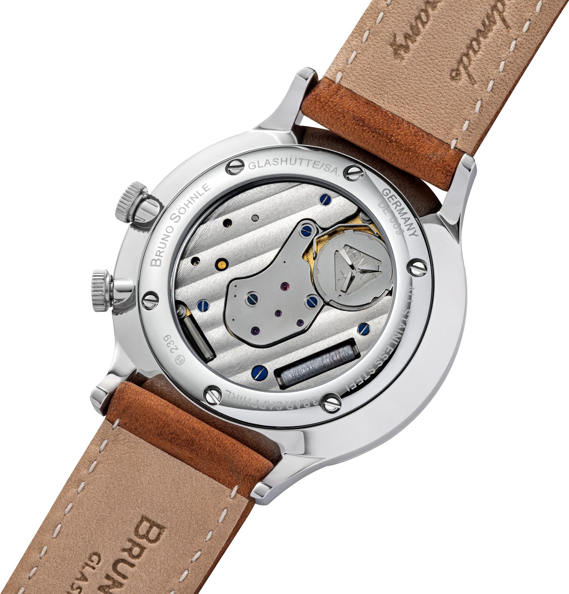 BRUNO SÖHNLE UHRENATELIER GLASHÜTTE/SA Brunello GMT 17-13239-221 Mens Wristwatch Second Time Zone BRUNO SÖHNLE UHRENATELIER GLASHÜTTE/SA Brunello GMT 17-13239-221 Mens Wristwatch Second Time Zone