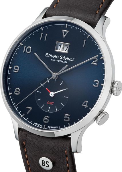 BRUNO SÖHNLE UHRENATELIER GLASHÜTTE/SA Brunello GMT 17-13239-321 Reloj de Pulsera para hombres Segundo Huso Horario BRUNO SÖHNLE UHRENATELIER GLASHÜTTE/SA Brunello GMT 17-13239-321 Reloj de Pulsera para hombres Segundo Huso Horario