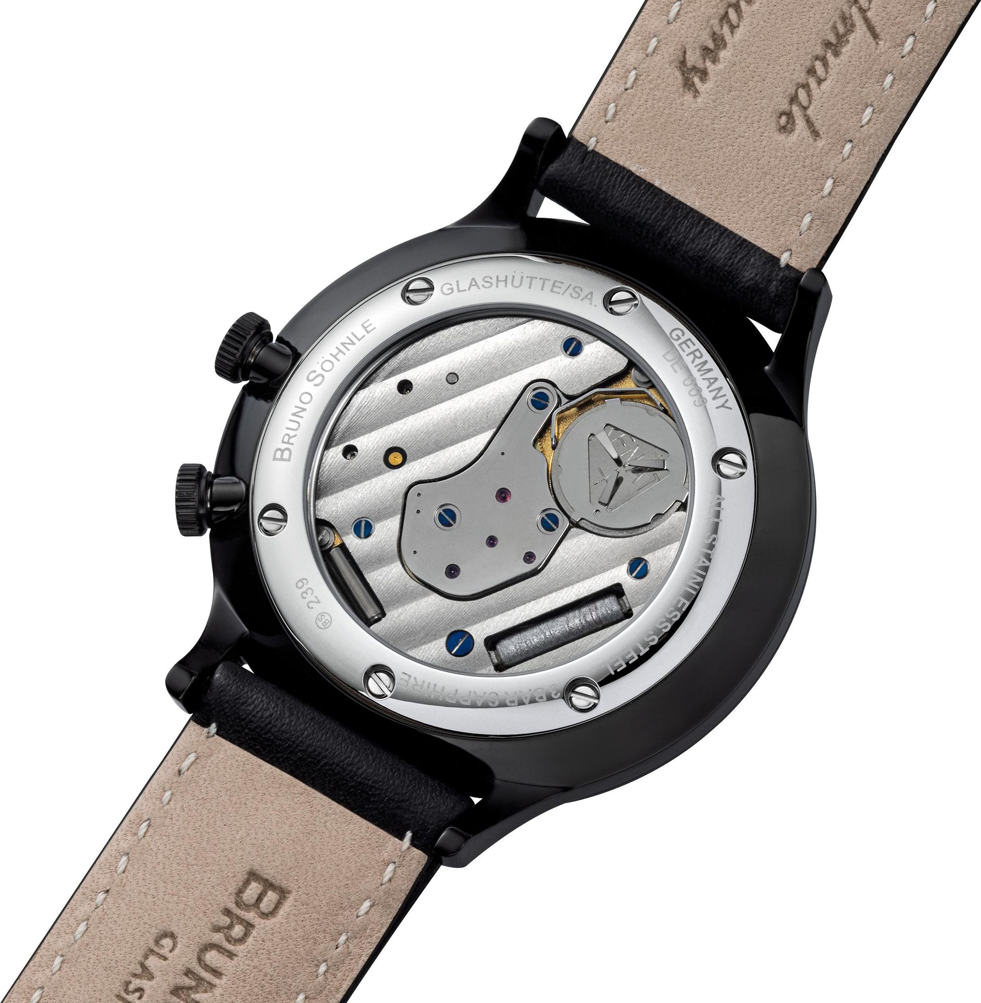 BRUNO SÖHNLE UHRENATELIER GLASHÜTTE/SA Brunello GMT 17-73239-721 Mens Wristwatch Second Time Zone BRUNO SÖHNLE UHRENATELIER GLASHÜTTE/SA Brunello GMT 17-73239-721 Mens Wristwatch Second Time Zone
