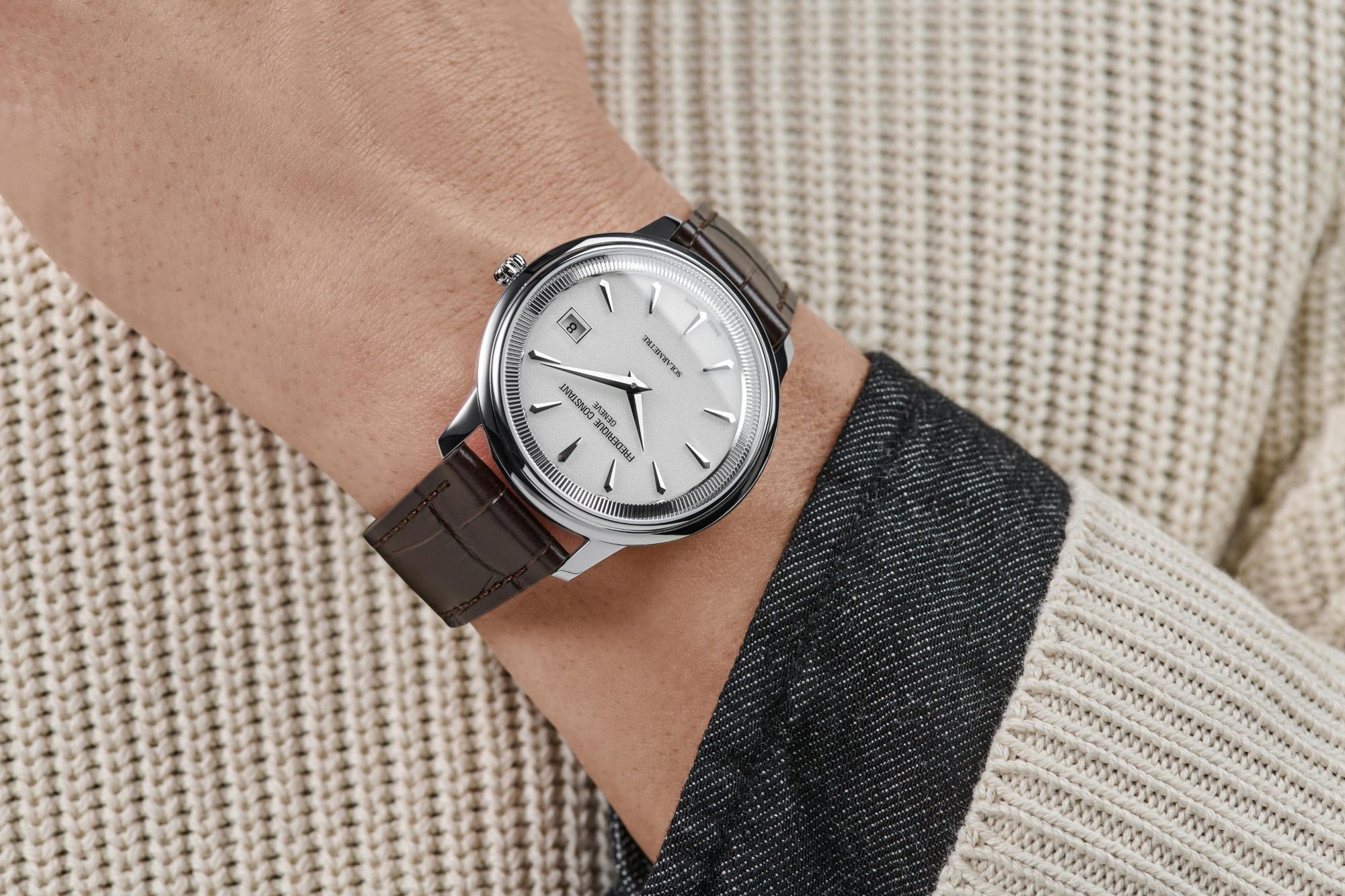 Frederique Constant Geneve Moneta Solarmetre FC-120W3S6 Reloj unisex Alimentación Solar Frederique Constant Geneve Moneta Solarmetre FC-120W3S6 Reloj unisex Alimentación Solar