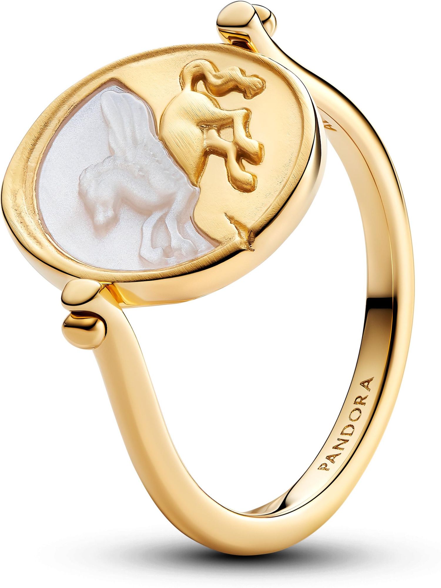 Pandora Pegasus Reversible Medallion Ring 164812C01 Damesring Pandora Pegasus Reversible Medallion Ring 164812C01 Damesring
