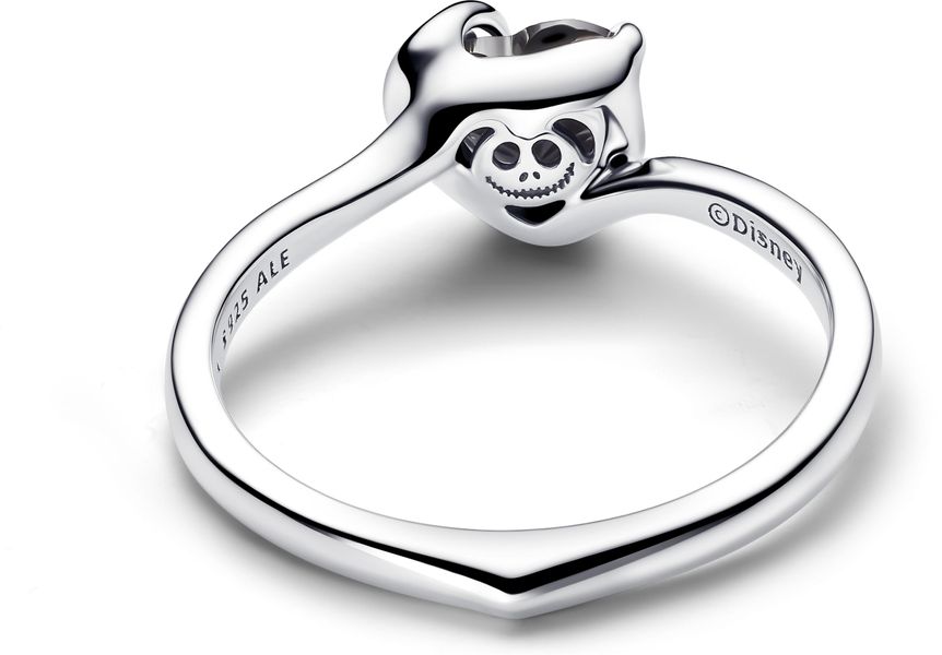 Pandora Disney The Nightmare Before Christmas Jack Black Heart Ring 194733C01 Anillo para mujeres