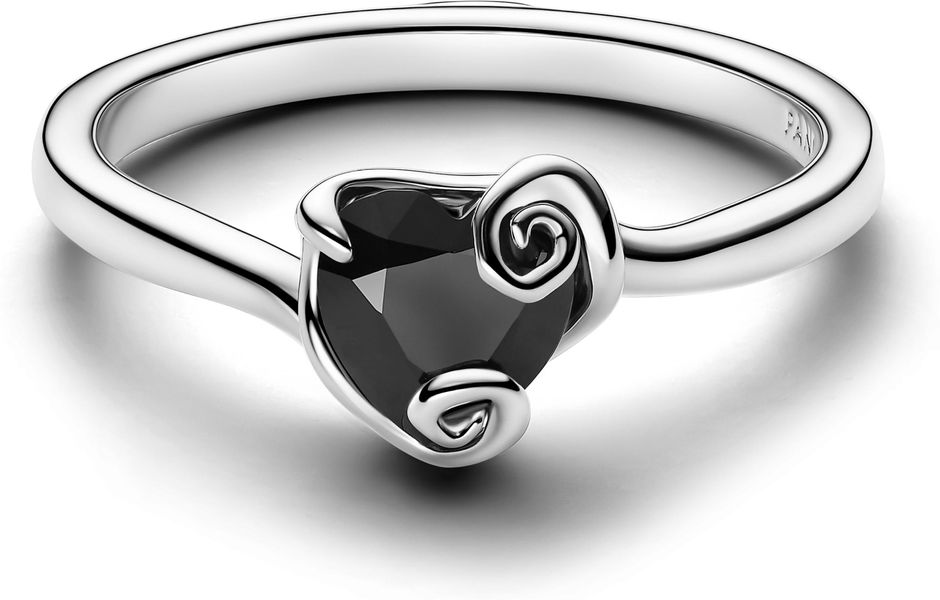 Pandora Disney The Nightmare Before Christmas Jack Black Heart Ring 194733C01 Anillo para mujeres