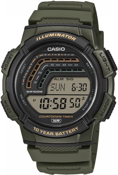Casio TIMELESS COLLECTION WS-1800-3AVEF Reloj digital para hombres Casio TIMELESS COLLECTION WS-1800-3AVEF Reloj digital para hombres