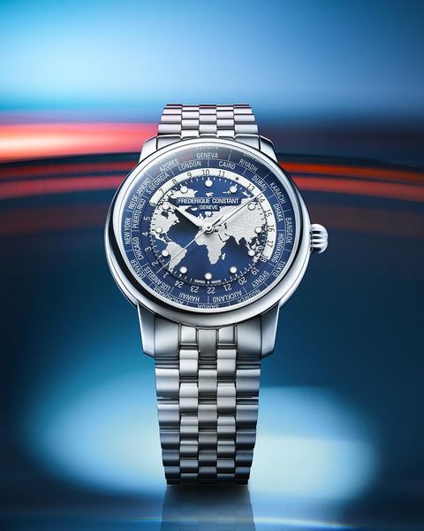 Frederique Constant Geneve CLASSIC WORLDTIMER FC-719NN3H6B Unisex World Time Frederique Constant Geneve CLASSIC WORLDTIMER FC-719NN3H6B Unisex World Time