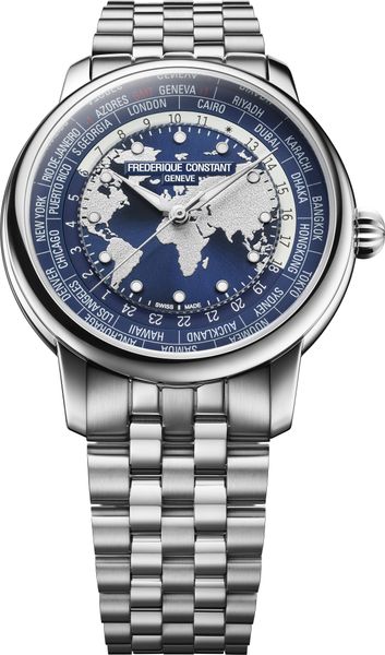Frederique Constant Geneve CLASSIC WORLDTIMER FC-719NN3H6B Unisex World Time Frederique Constant Geneve CLASSIC WORLDTIMER FC-719NN3H6B Unisex World Time