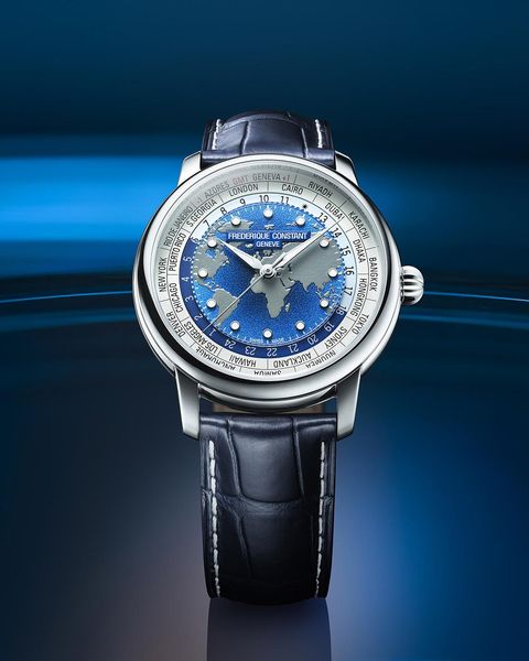Frederique Constant Geneve CLASSIC WORLDTIMER FC-719BLW3H6 Unisex World Time Frederique Constant Geneve CLASSIC WORLDTIMER FC-719BLW3H6 Unisex World Time