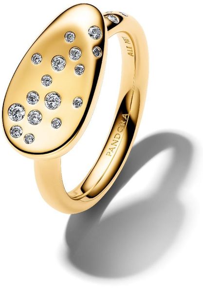 Pandora Small Stone-Set Oval Signet 164707C01 Damenring Pandora Small Stone-Set Oval Signet 164707C01 Damenring