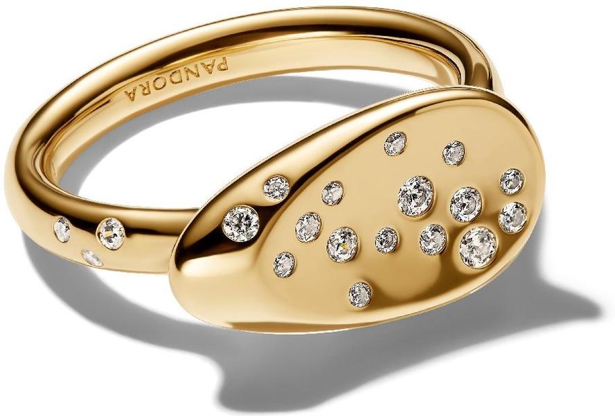 Pandora Small Stone-Set Oval Signet 164707C01 Damenring Pandora Small Stone-Set Oval Signet 164707C01 Damenring