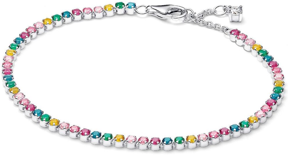 Pandora Rainbow Tennis Bracelet 593927C03 Dames armband Pandora Rainbow Tennis Bracelet 593927C03 Dames armband