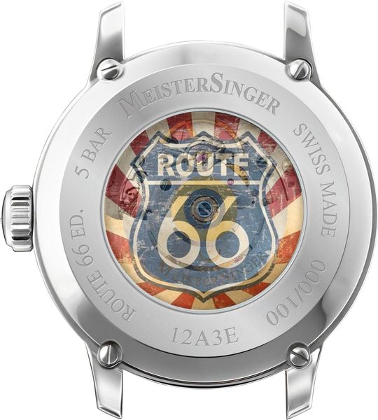 MeisterSinger Route 66 Limited Edition (x/100) ED-ROUTE66 Herren Automatikuhr Streng Limitierte Auflage MeisterSinger Route 66 Limited Edition (x/100) ED-ROUTE66 Herren Automatikuhr Streng Limitierte Auflage