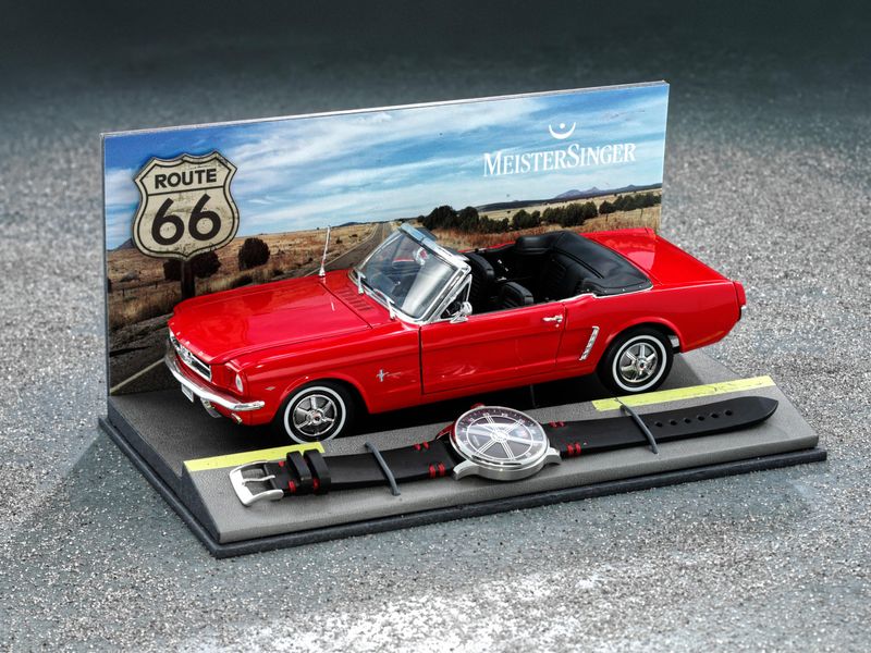 MeisterSinger Route 66 Limited Edition (x/100) ED-ROUTE66 Herren Automatikuhr Streng Limitierte Auflage MeisterSinger Route 66 Limited Edition (x/100) ED-ROUTE66 Herren Automatikuhr Streng Limitierte Auflage