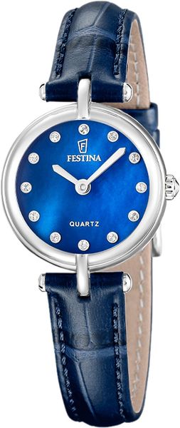 Festina Mademoiselle F20787/5 Elegant dameshorloge van leer
