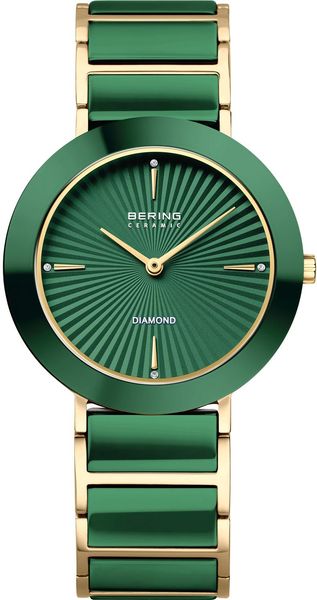 Bering Ceramic 11435-738 Dames armbandhorloge Met keramische elementen