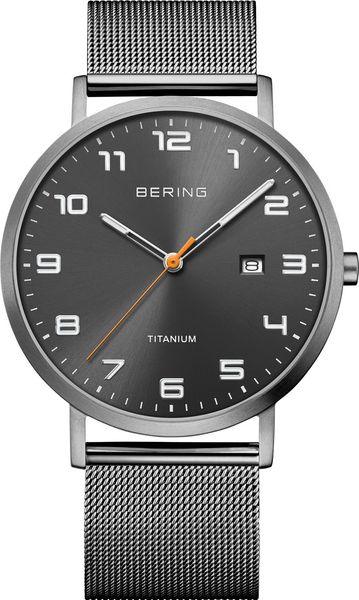 Bering Titanium 18640-377 Heren armbandhorloge Titanium behuizing Bering Titanium 18640-377 Heren armbandhorloge Titanium behuizing
