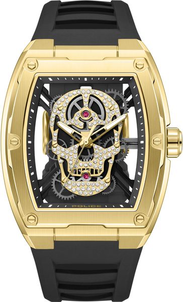 Police Cranium PEWJM0081303 Heren armbandhorloge Gouden kast Police Cranium PEWJM0081303 Heren armbandhorloge Gouden kast