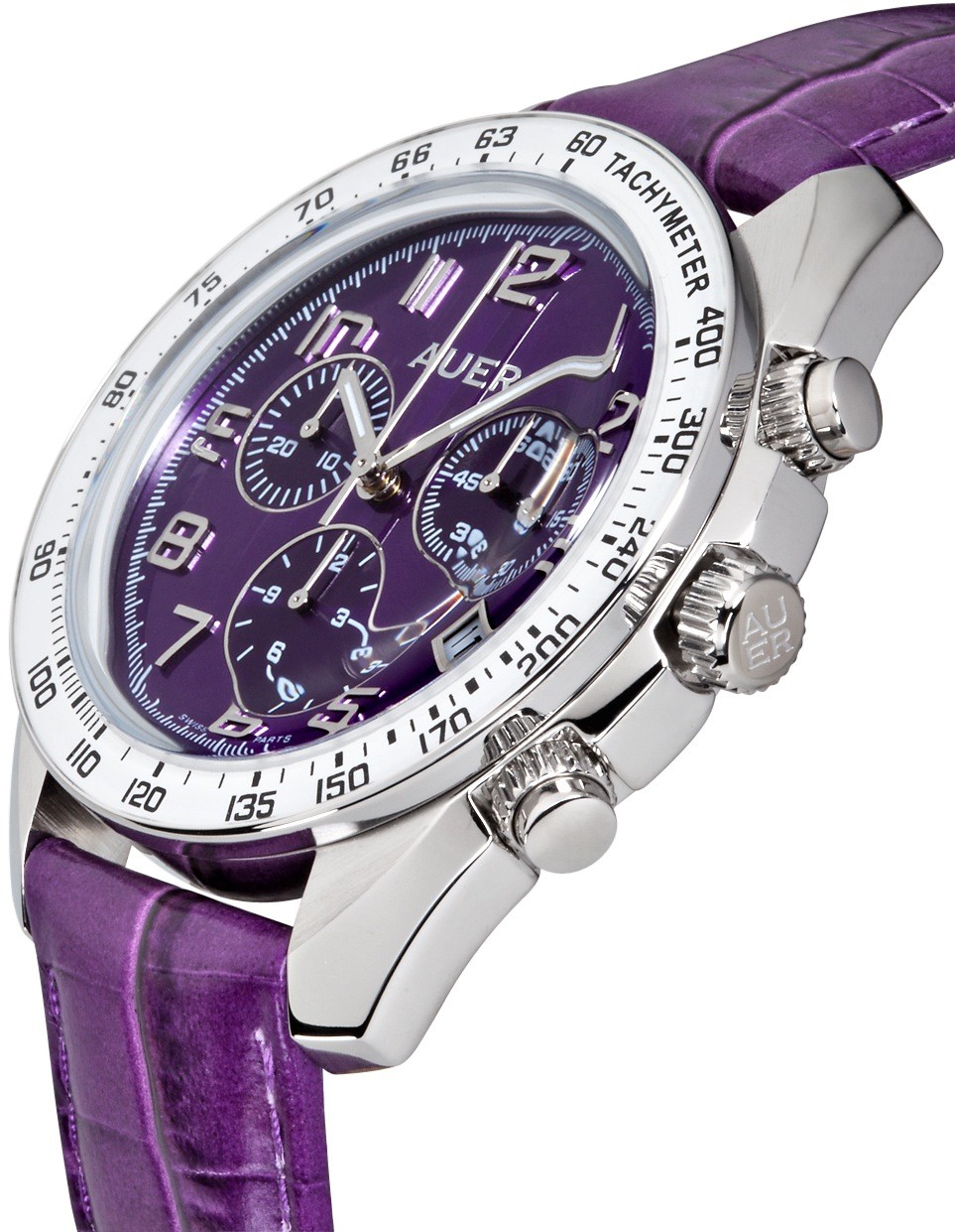 AUER Purple Haze ZU-1163-PDPB Dameschronograaf Tijdloos design