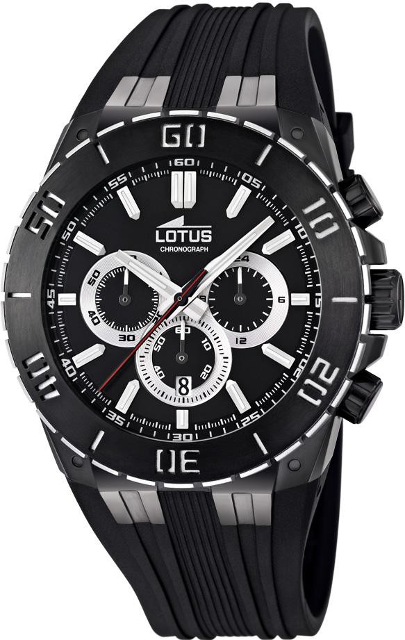 Lotus Chrono Sport 15802/3 Cronógrafo para hombres Carcasa Maciza