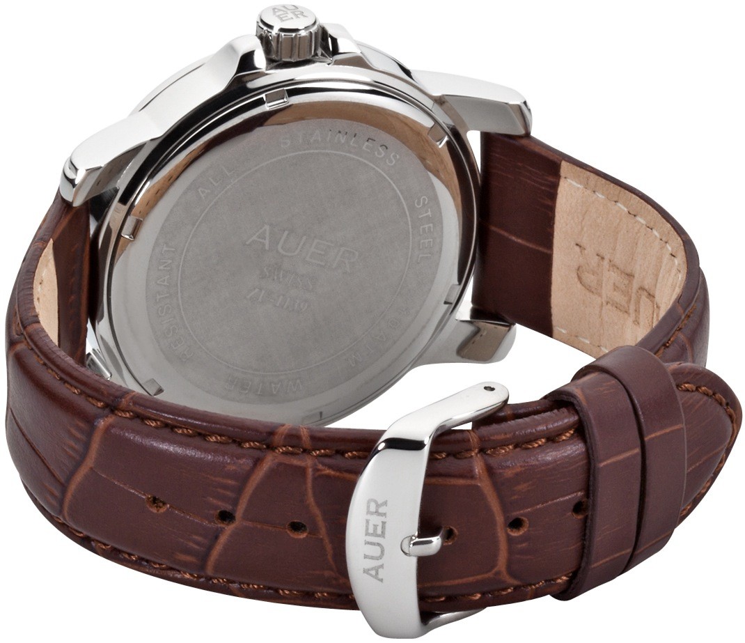 AUER Classic Collection ZU-1139-BrDBrB Heren armbandhorloge