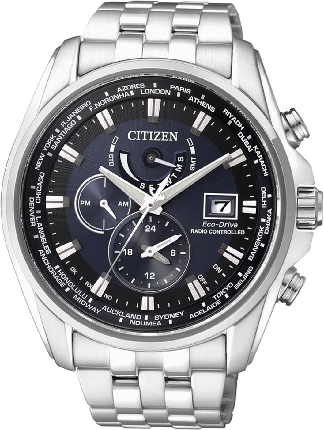 Citizen Sport AT9030-55L Reloj radiocontrolado para hombres Eco-Drive Multibanda 4