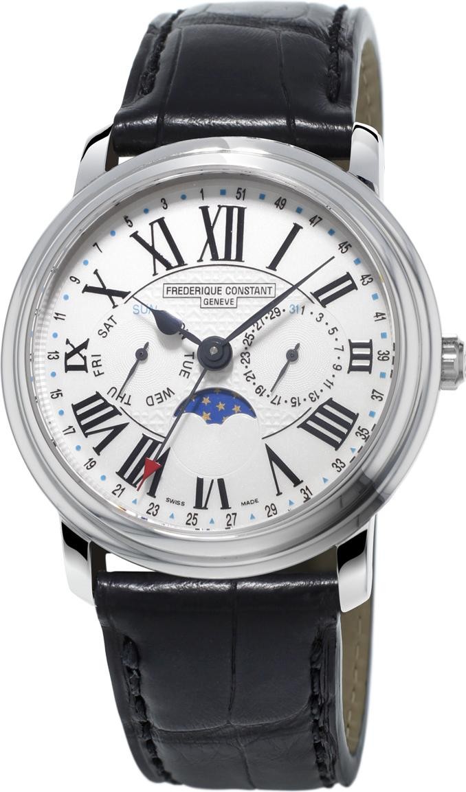 Frederique Constant Geneve Classic Business Timer FC-270M4P6 Herrenarmbanduhr Sehr gut ablesbar