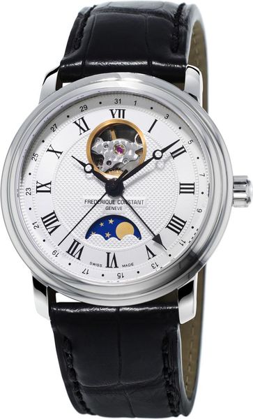 Frederique Constant Geneve Classics Moonphase FC-335MC4P6 Automatisch horloge voor heren Open onrust Frederique Constant Geneve Classics Moonphase FC-335MC4P6 Automatisch horloge voor heren Open onrust