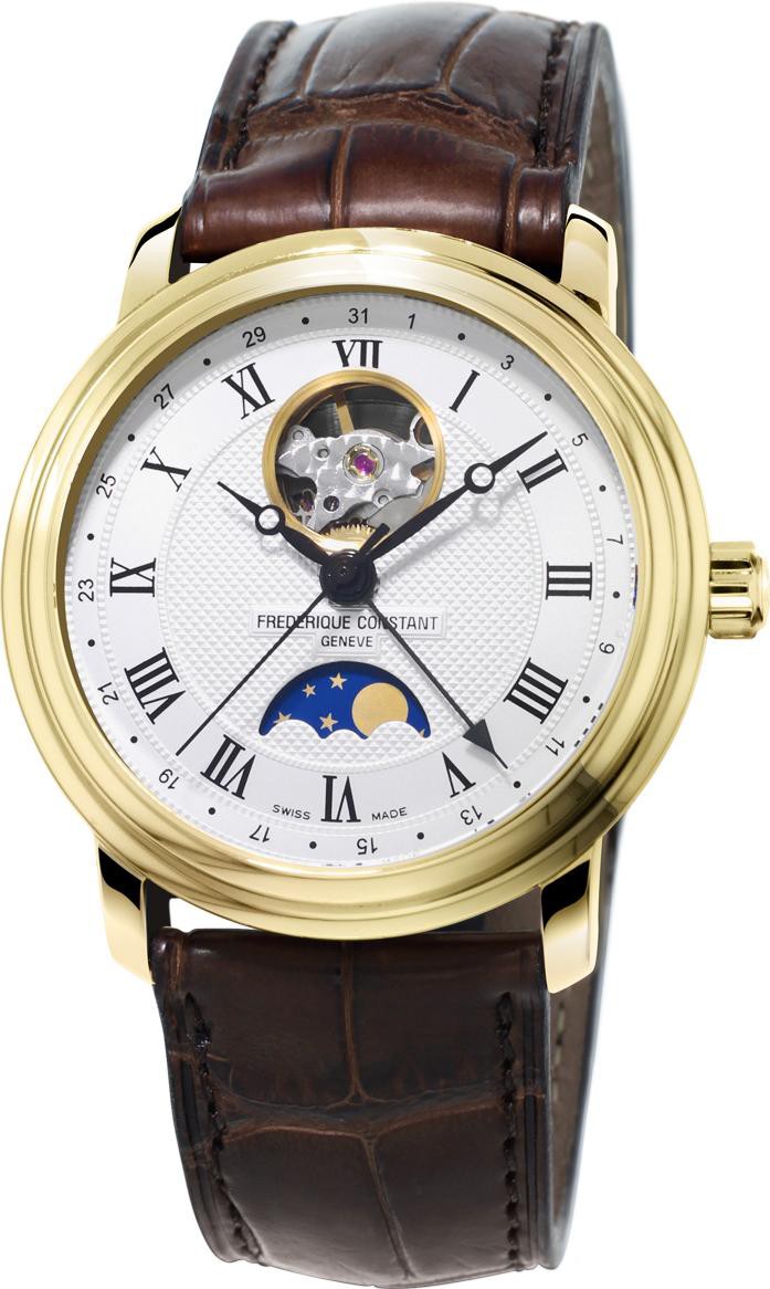 Frederique Constant Geneve Classics Moonphase FC-335MC4P5 Reloj Automático para hombres Volante Abierta