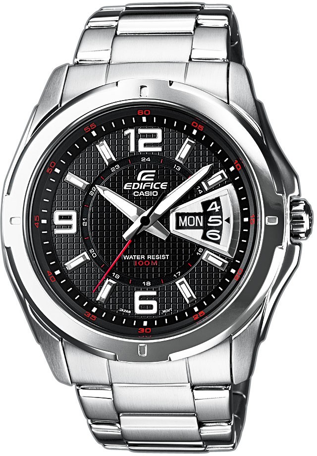 Casio Edifice EF-129D-1AVEF Reloj para hombres Carcasa Maciza