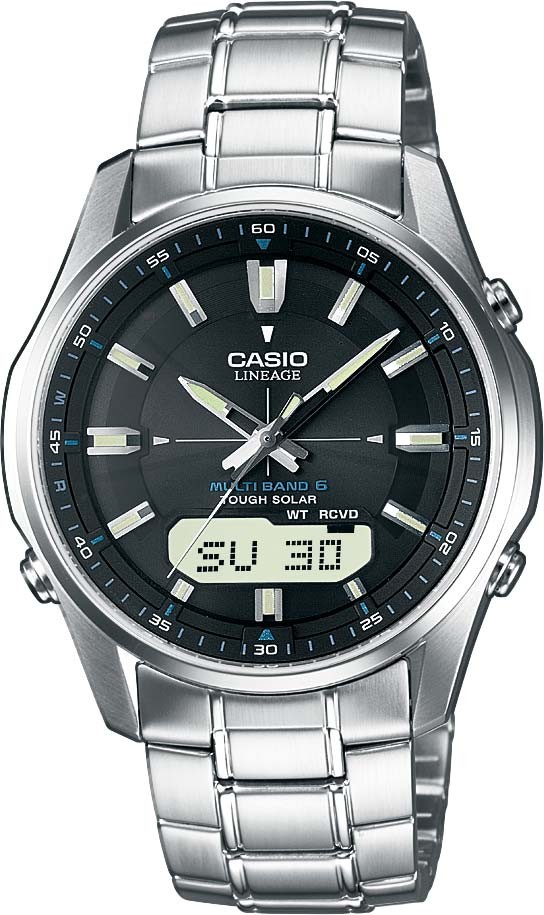 Casio Lineage LCW-M100DSE-1AER Elegante orologio da uomo Multibanda 6 & Solare